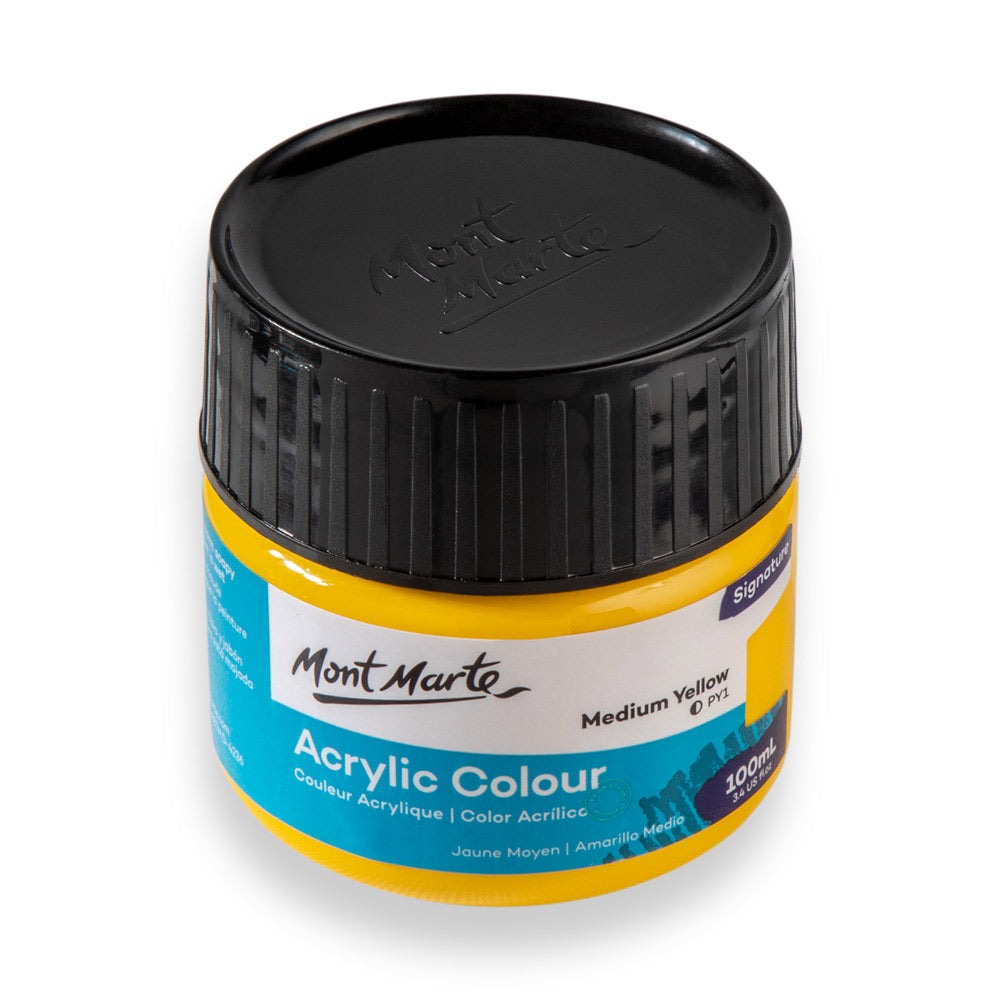 Buy Mont Marte ACRYLIC COLOR PAINT 100ML-MEDIUM YELLOW at Best Prices in Bangladesh