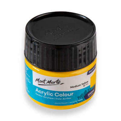 Buy Mont Marte ACRYLIC COLOR PAINT 100ML-MEDIUM YELLOW at Best Prices in Bangladesh