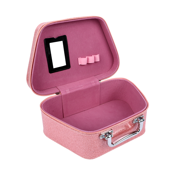Buy Big Glitter Makeup Box Travel Friendly Makeup Organizer Pink
