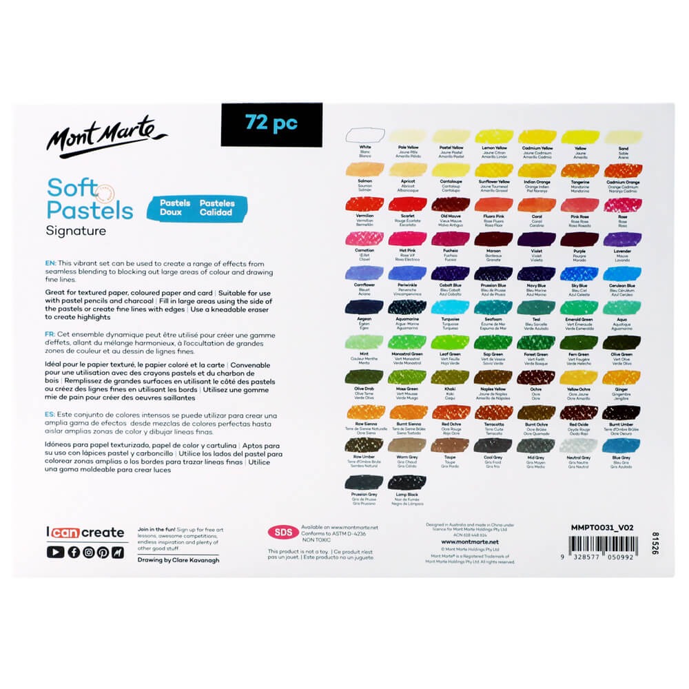 Buy mont-marte-square-soft-pastels-72pc at Best Prices in Bangladesh