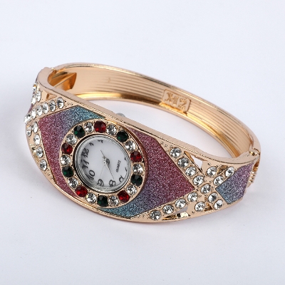 Buy Women Girls Rhinestone Floral Bracelet Wristwatch Fashion 
