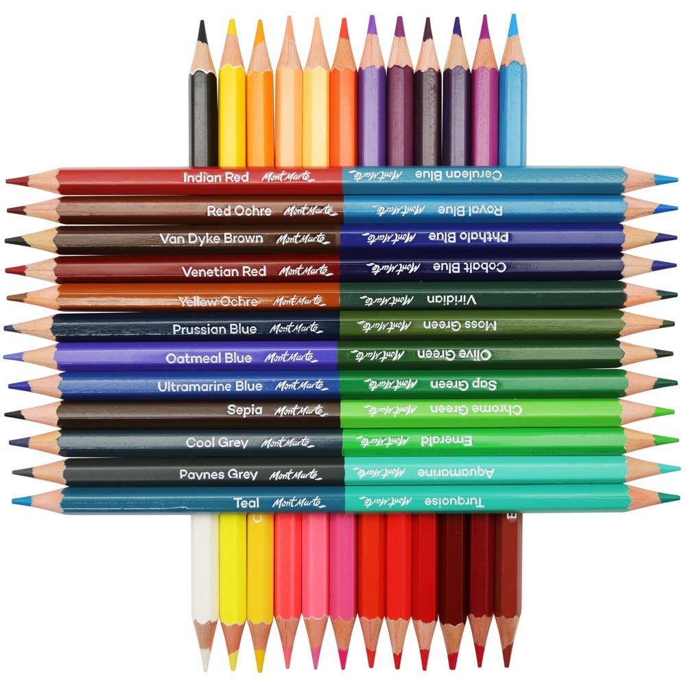 Buy Mont Marte Duo Colour Pencils 24pc at Best Prices in Bangladesh