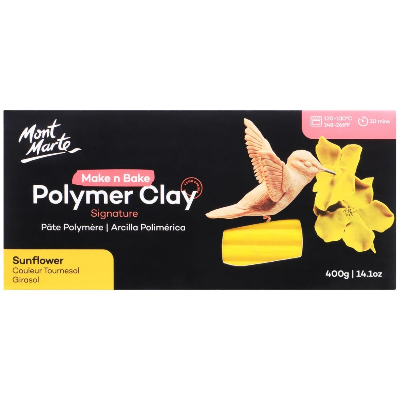 Buy Mont Marte Make n Bake Polymer Clay 400g-Sunflower at Best Prices in Bangladesh
