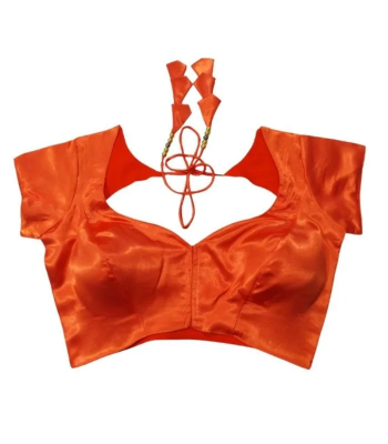 Picture of Orange Color Backless Blouse For Women