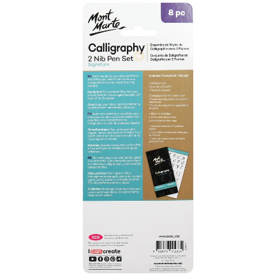 Buy Mont Marte Calligraphy 2 Nib Pen Set 8pc at Best Prices in Bangladesh