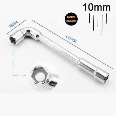 Picture of 10mm L- Type socket wrench Fully Polished Multi-functional Repair Hand Tools