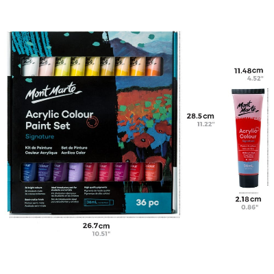 Buy mont-marte-acrylic-color-set-36pc36ml at Best Prices in Bangladesh
