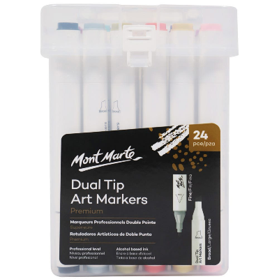Buy Mont Marte Dual Tip Alcohol Art Markers 24pc in Case at Best Prices in Bangladesh