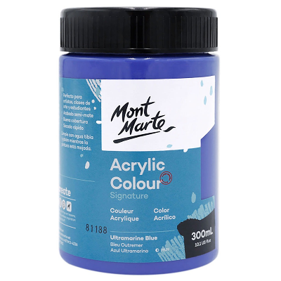 Buy Mont Marte Acrylic Colour Paint 300ml - Ultramarine Blue at Best Prices in Bangladesh
