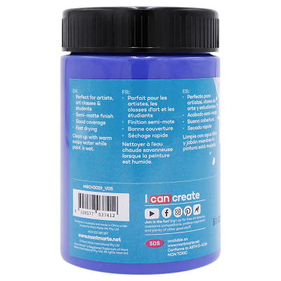 Buy Mont Marte Acrylic Colour Paint 300ml - Ultramarine Blue at Best Prices in Bangladesh
