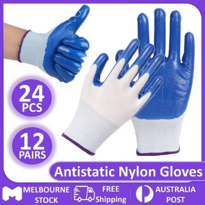 Picture of 12 Pair Nylon Coated Hand Gloves For Home And Office Work