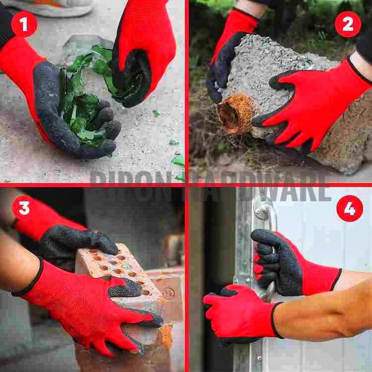 Picture of Nylon Rubber Hand gloves 1 pair