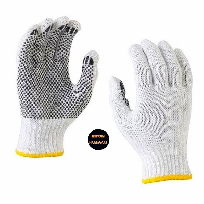 Picture of 12 pair Cotton hand Gloves Dotted - Gloves