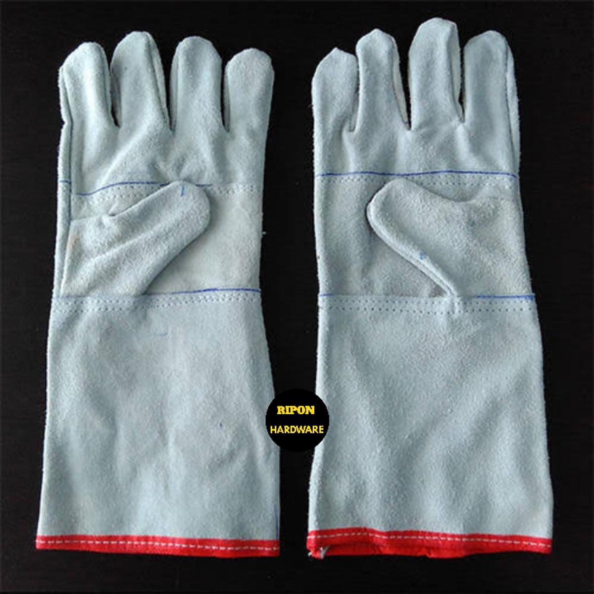 Picture of Leather Hand Gloves For Workshop Use Hand Gloves  1 pair