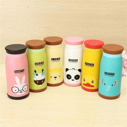 Picture of Cute Animal Cartoon Stainless Steel Double Insulated Vacuum Flasks/ Thermos- 350ML