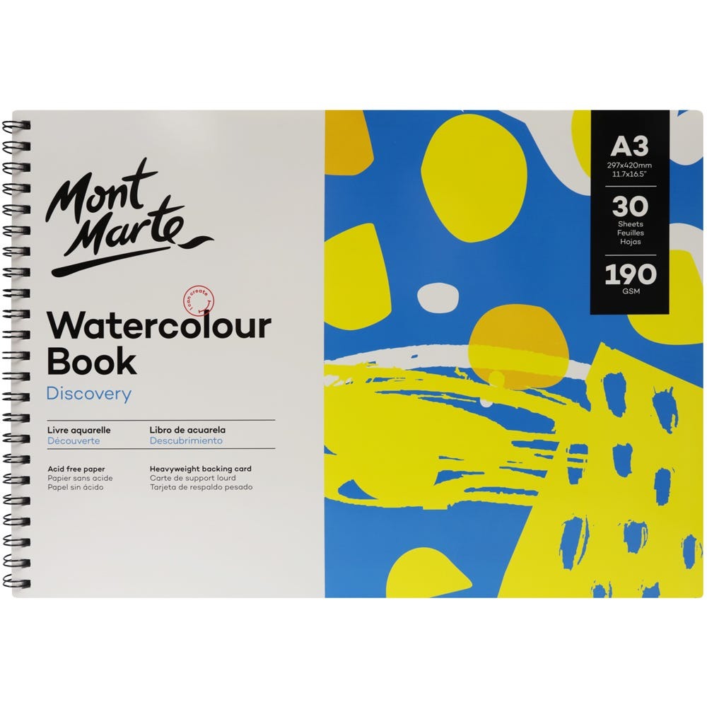 Buy Mont Marte Discovery Watercolour Book 190gsm A3 at Best Prices in Bangladesh