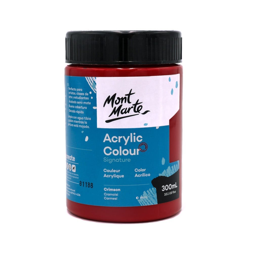 Buy Mont Marte Acrylic Color Paint 300ml-Crimson  at Best Prices in Bangladesh