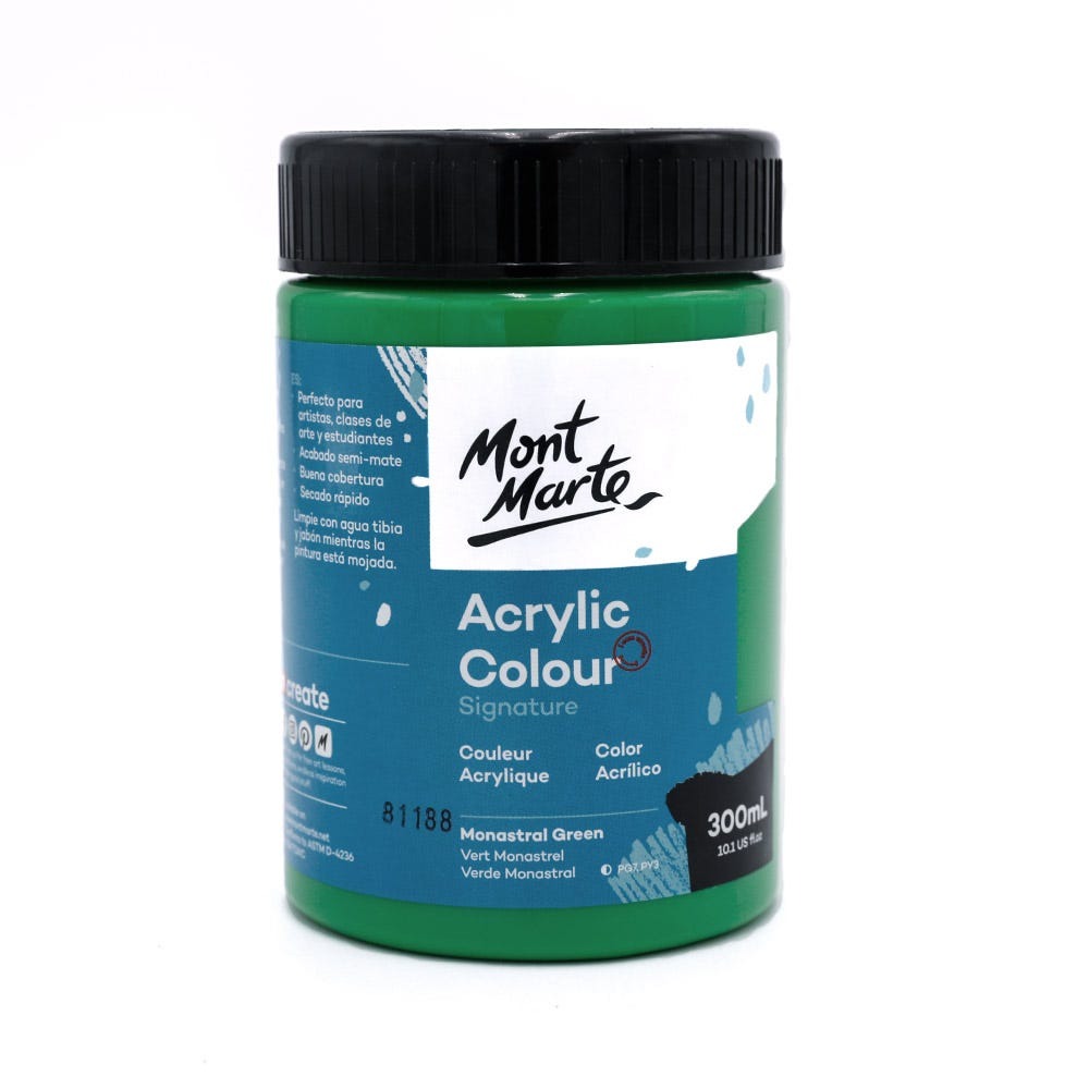 Buy Mont Marte Acrylic Color Paint 300ml-Monastral Green at Best Prices in Bangladesh