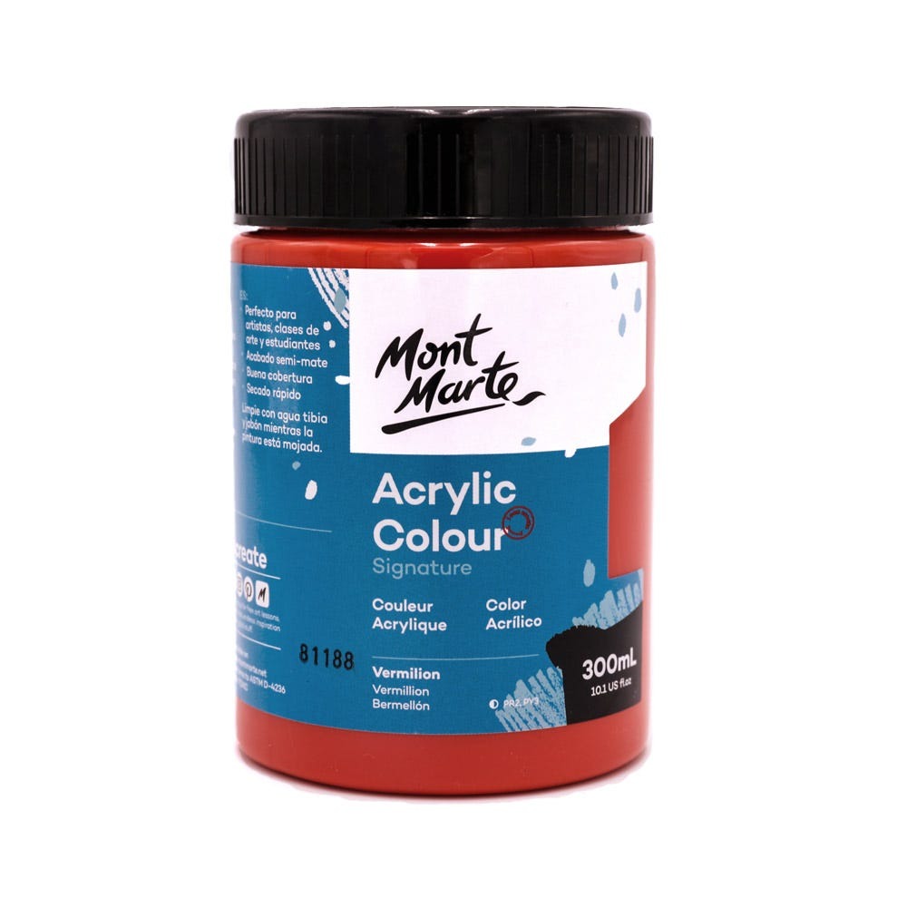 Buy Mont Marte Acrylic Color Paint 300ml-Vermilion at Best Prices in Bangladesh