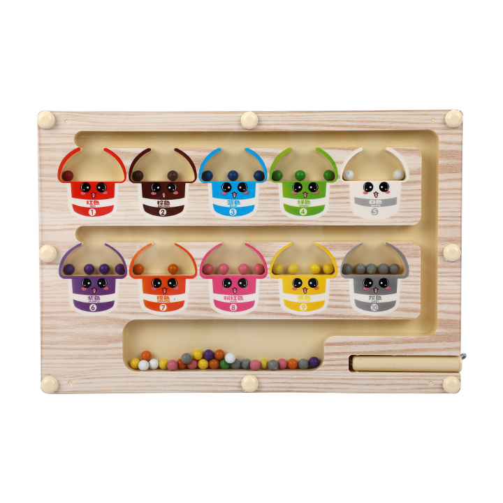 Buy Magnetic Color And Number Maze Wooden Magnetic Color Number Maze Children Color Recognition Game Toys