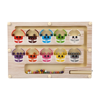 Buy Magnetic Color And Number Maze Wooden Magnetic Color Number Maze Children Color Recognition Game Toys
