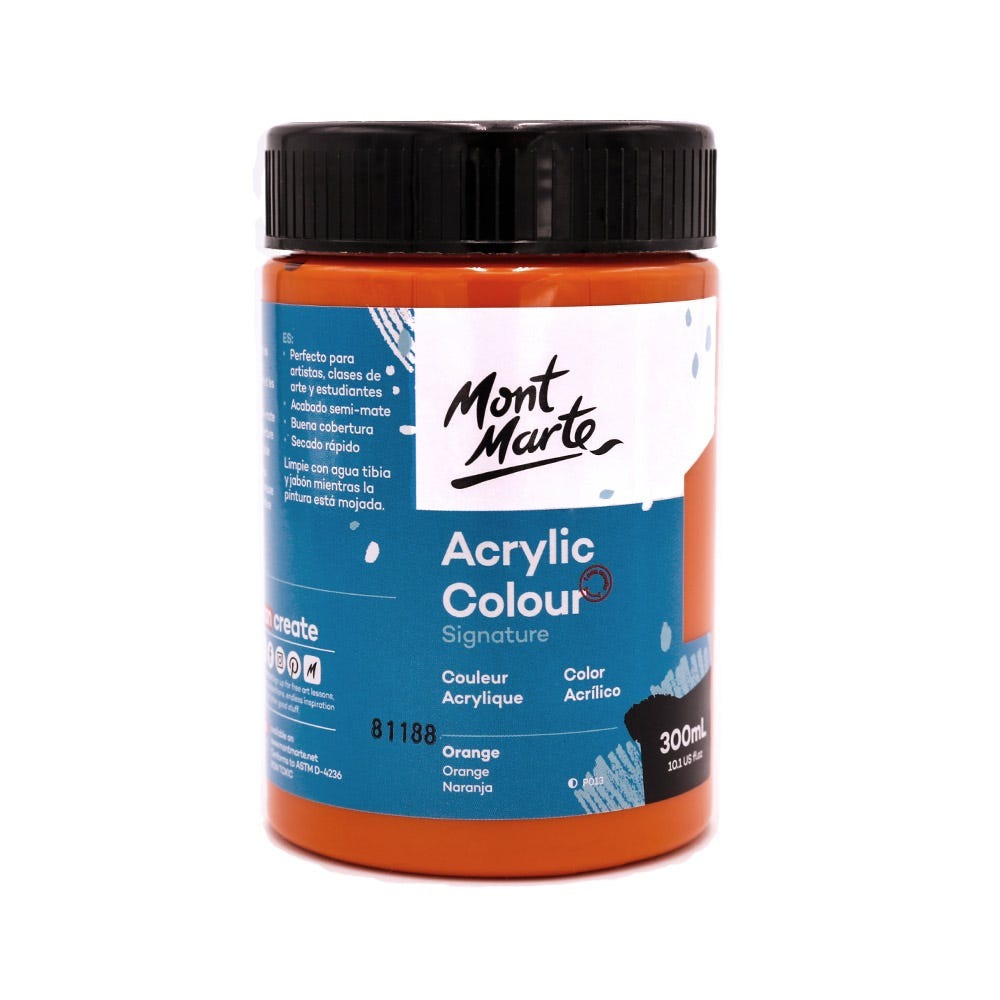 Buy Mont Marte Acrylic Color Paint 300ml-Orange at Best Prices in Bangladesh