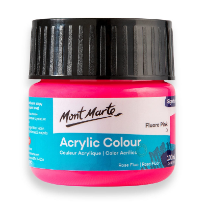 Buy Mont Marte Acrylic Color Paint 100ML-Fluro Pink at Best Prices in Bangladesh