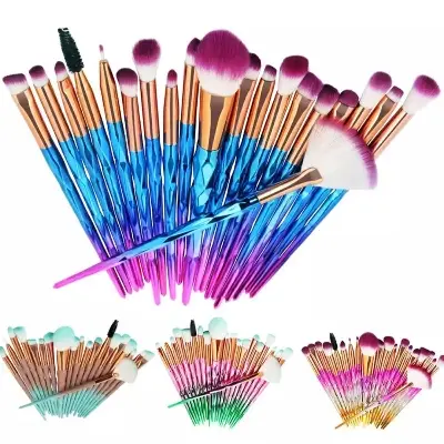 Picture of ইউনিকর্ন প্রফেশনাল রঙিন মেকআপ ব্রাশ20টি ব্রাশের সেট - Makeup Combo Set