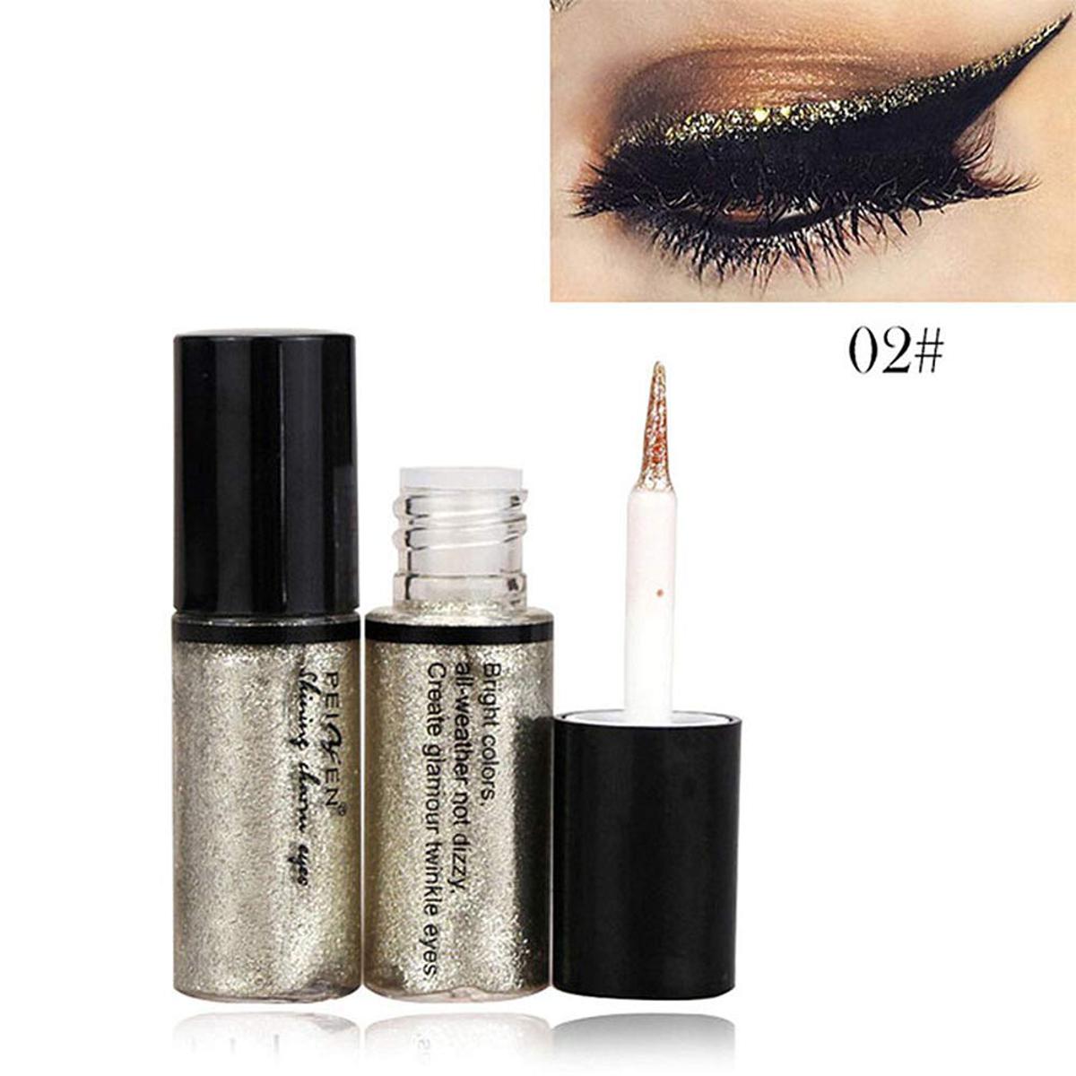 Picture of চকচকে আই লাইনার গ্লিটার গার্ল পিগমেন্ট আইলাইনার গ্লস মেকআপ মাল্টি-কালার ফ্লেয়ার