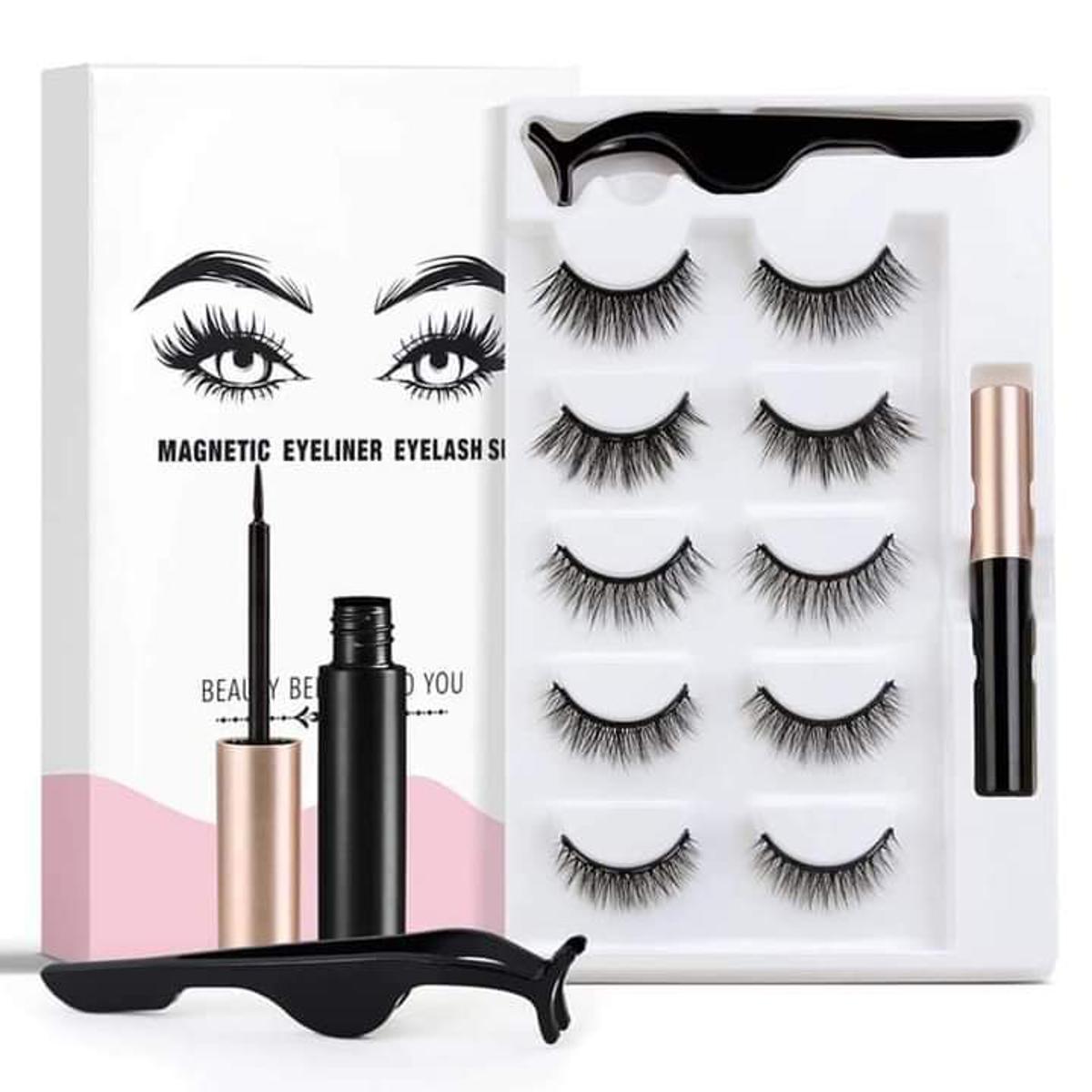Picture of Magnetic Eyeliner Eyelash Suit 5 pairs of false eyelash