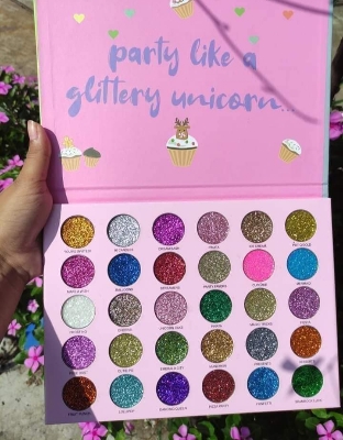 Picture of Ultra Glittery Waterproof Eyeshadow Palette of 30 different color