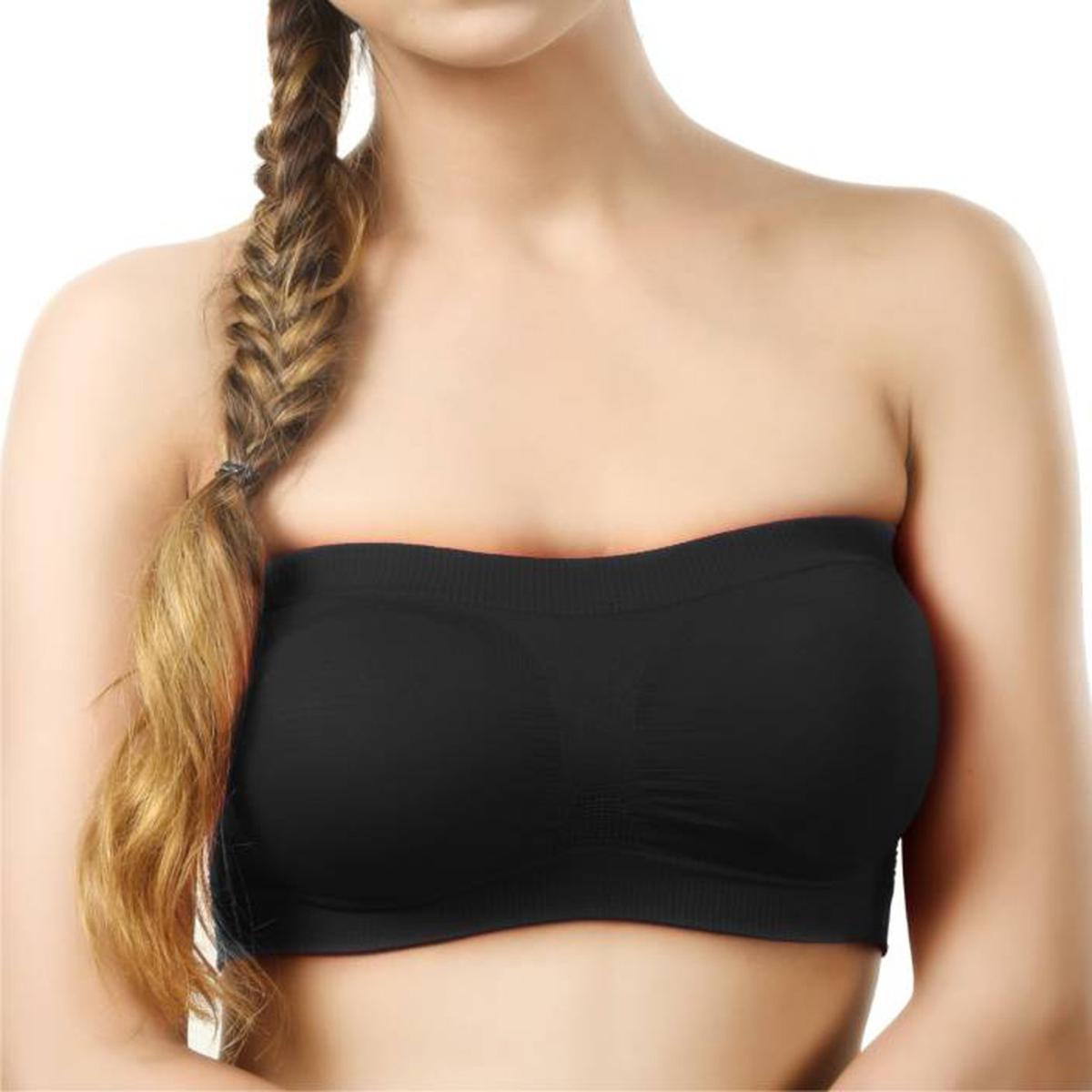 Picture of Multicolor Tube bra women wearing steeples bra sana Dubai body bra