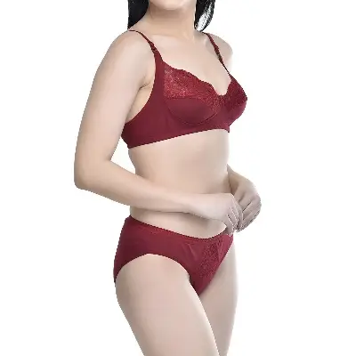 Picture of Women's Comfort Feel Bra Panty Set, Pack of 1 Multicolor (Size : 32-40)