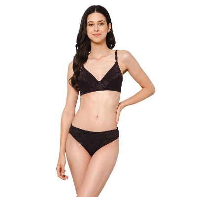 Picture of Women Lingerie Set Padded Non Wired Bra and Panty for Ladies Daily Use Come with Box