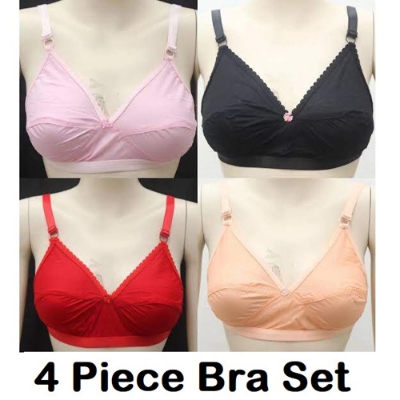 Picture of Cotton Bra Boil Fabrics 4 Piece multicolor bra