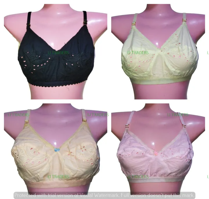 Picture of Cotton Bra Boil Fabrics 4 Piece multicolor bra