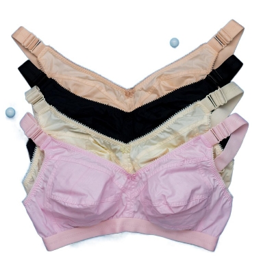 Picture of Highly Sustainable - Women Double Layered Regular Use Cotton Bra Beige premium bra - Durabilty Assured - Understated Sophistication