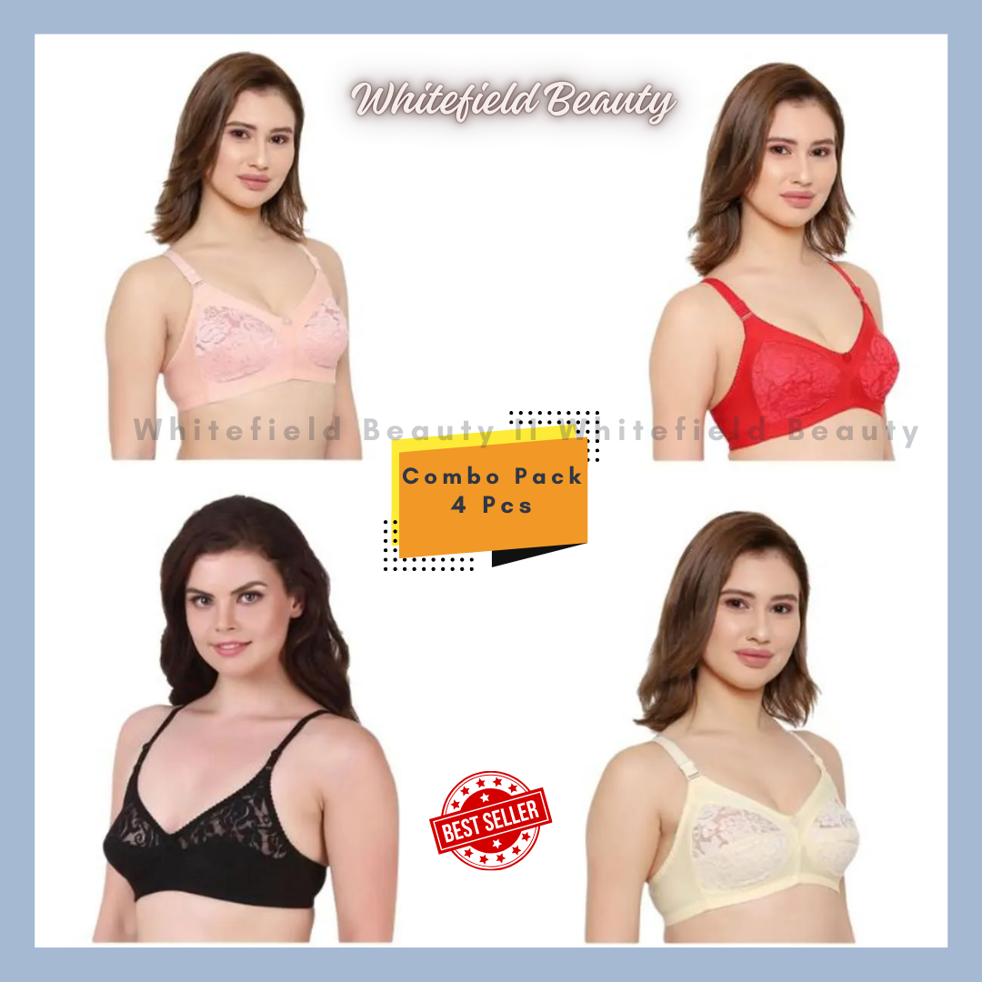 Picture of 4 Pack 4 Color Bra for girls women's bra Bangladeshi Premium bra Quality Women's Bra
