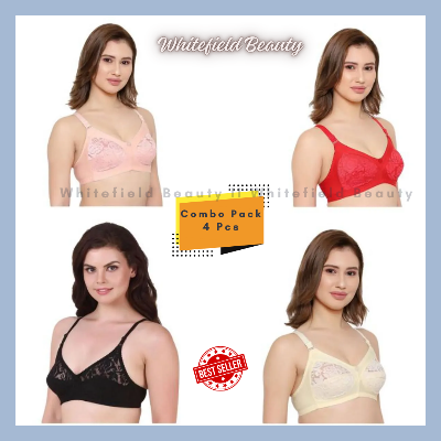 Picture of 4 Pack 4 Color Bra for girls women's bra Bangladeshi Premium bra Quality Women's Bra