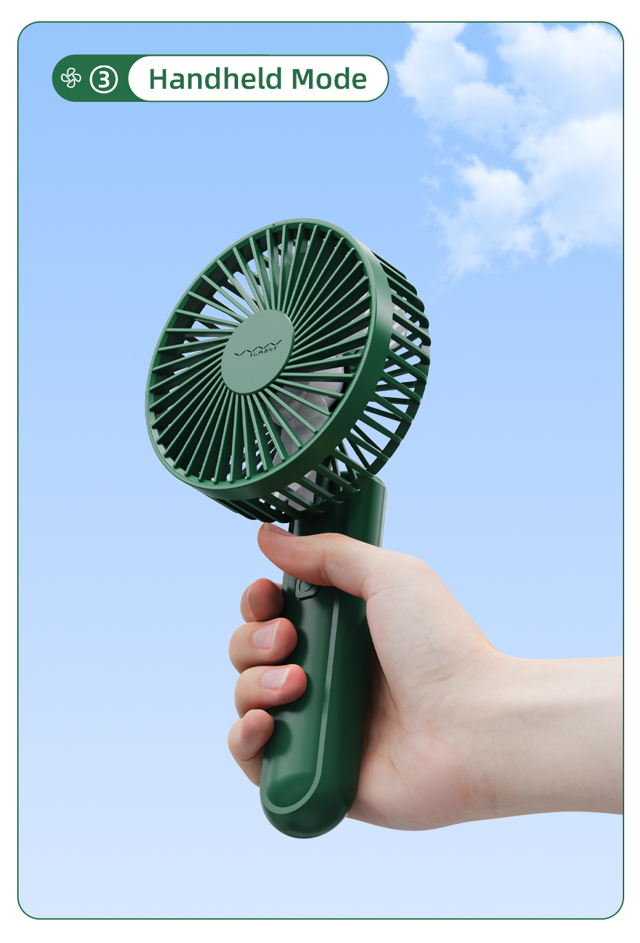 Buy Vyvylabs D02 Handheld 2000mAh Rechargeable Fan Multi Color Best Price In Bangladesh