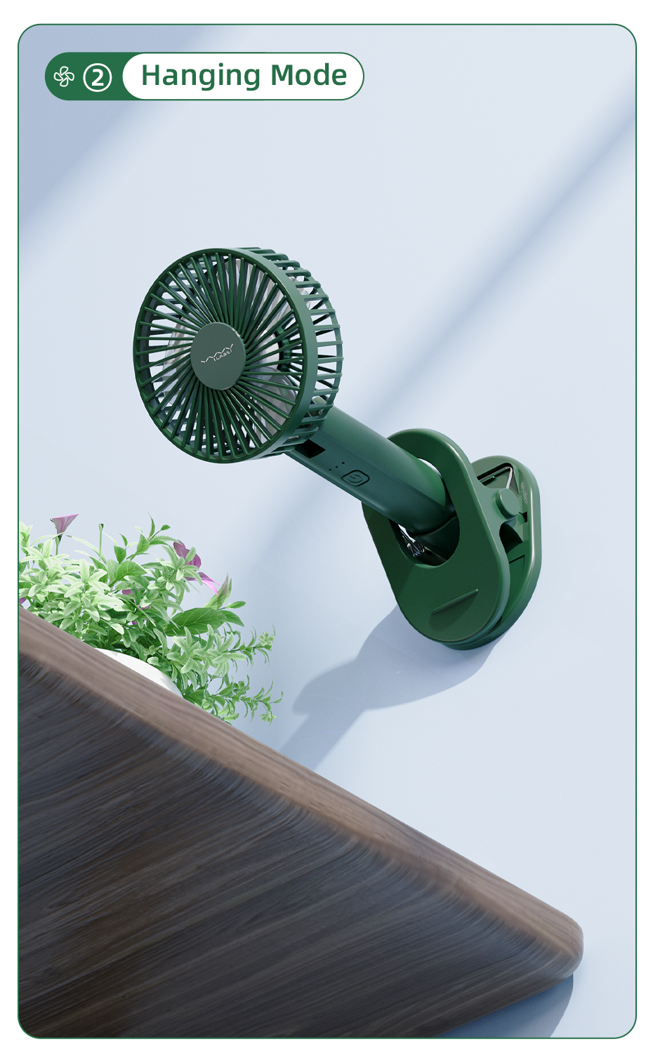 Buy Vyvylabs D02 Handheld 2000mAh Rechargeable Fan Multi Color Best Price In Bangladesh	