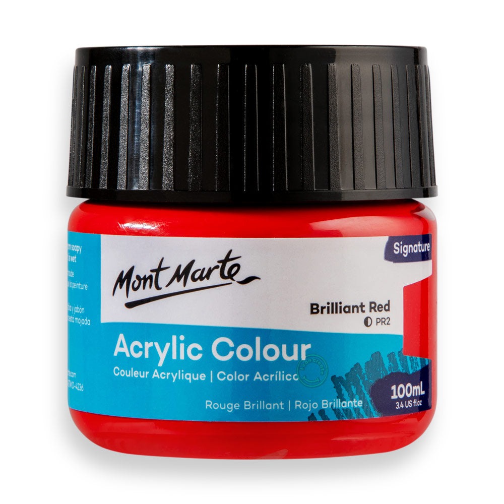 Buy Mont Marte ACRYLIC COLOR PAINT 100ML-BRILLIANT RED at Best Prices in Bangladesh