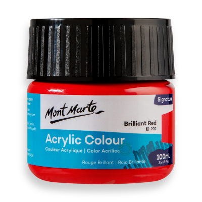 Buy Mont Marte ACRYLIC COLOR PAINT 100ML-BRILLIANT RED at Best Prices in Bangladesh