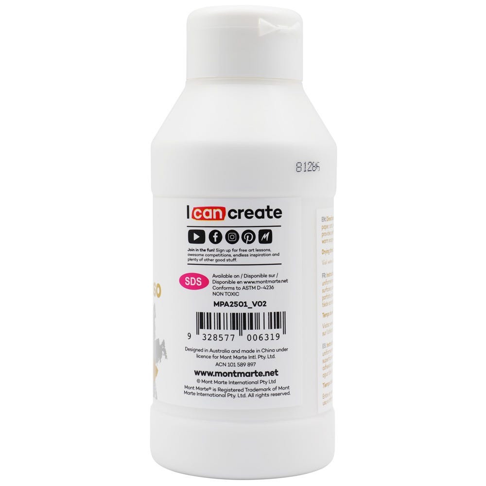 Buy Mont Marte White Texture Gesso 250ml at Best Prices in Bangladesh