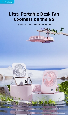 Buy  Vyvylabs D11 Mini Foldable Desktop Fan 1200mAh  Best Price In Bangladesh