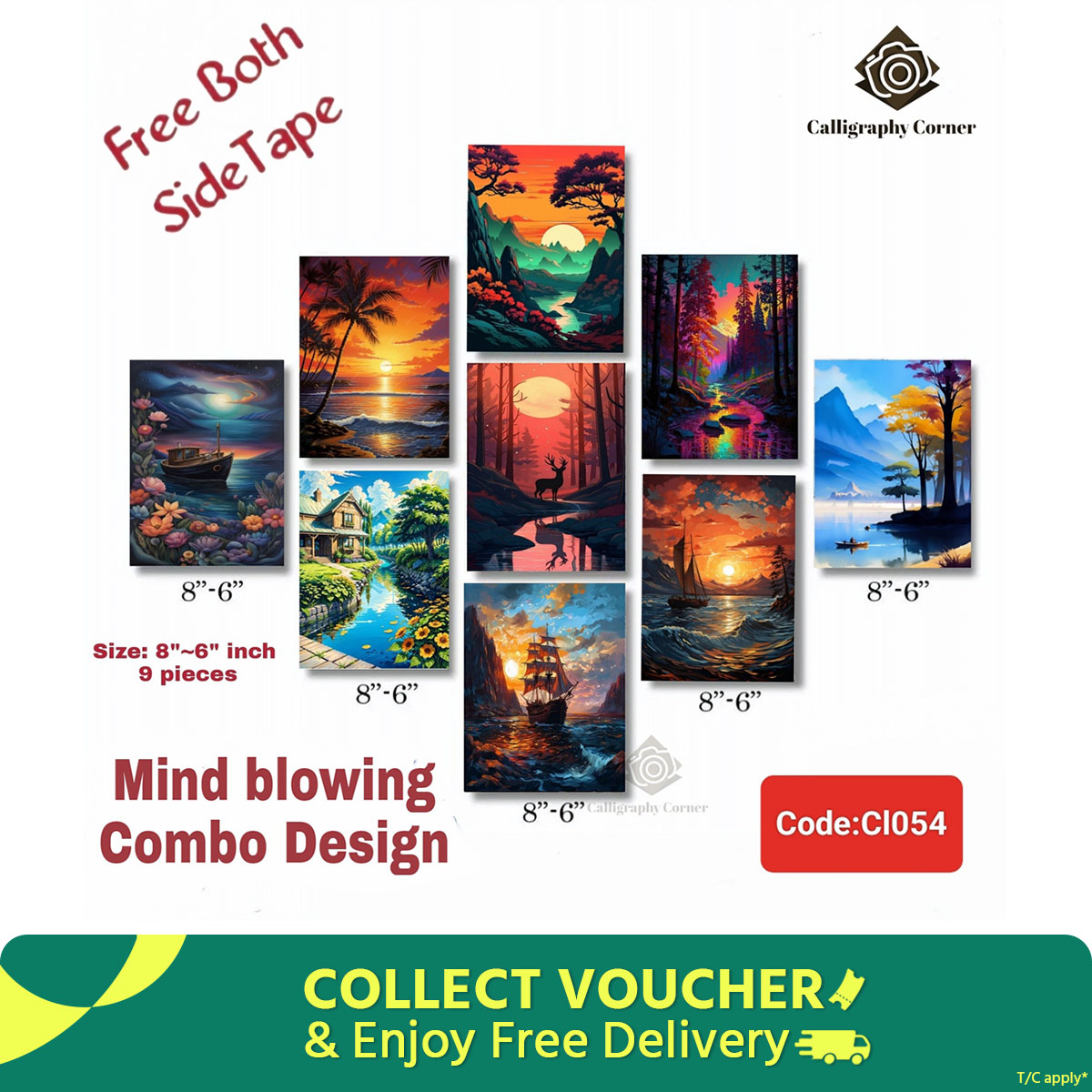 Picture of 9 pcs Most Unique Combo Wallboard set for Home Decoration
