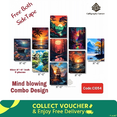 Picture of 9 pcs Most Unique Combo Wallboard set for Home Decoration
