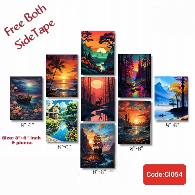 Picture of 9 pcs Most Unique Combo Wallboard set for Home Decoration
