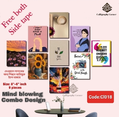 Picture of Home Decor 9 pcs Unique design Wallboard Decoration