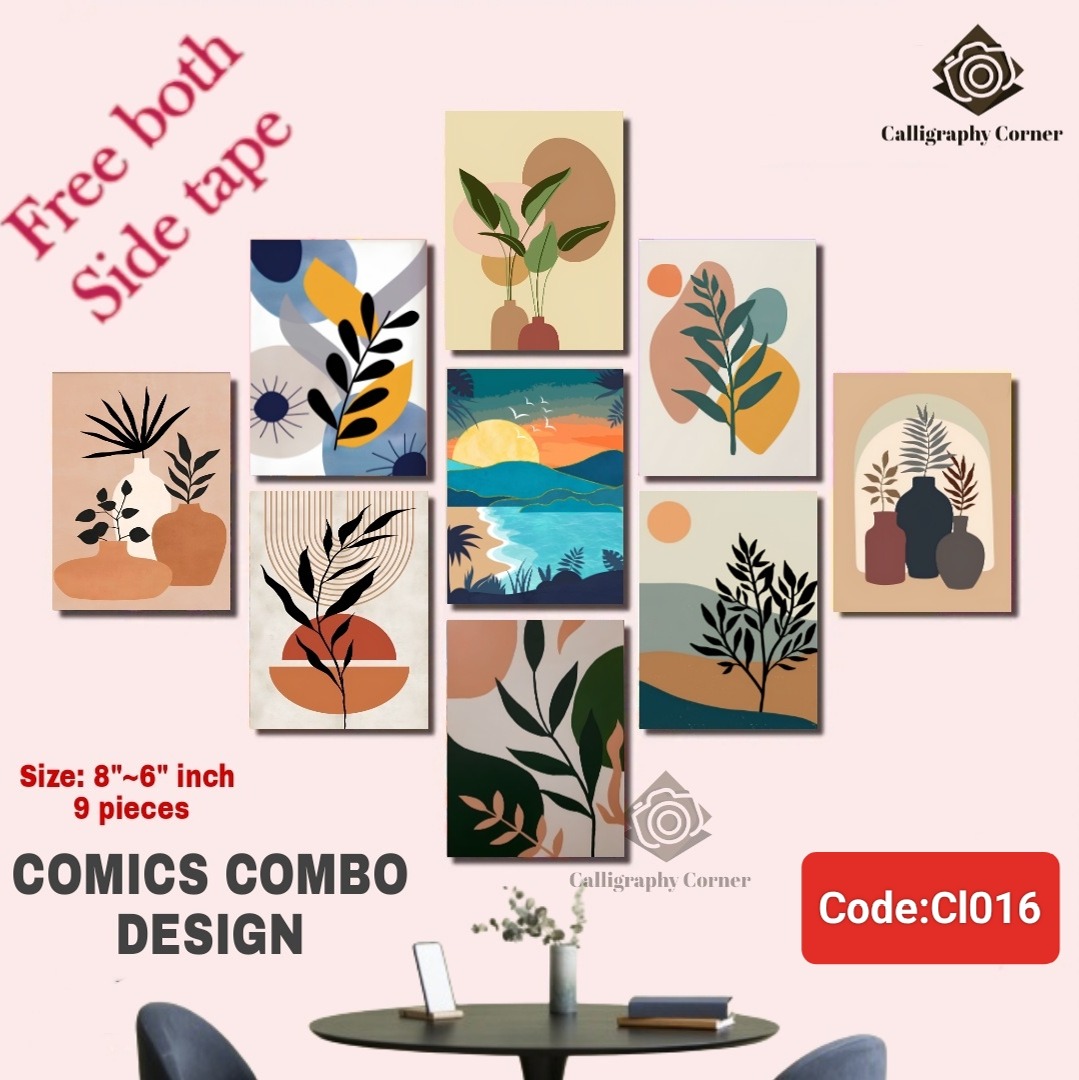 Picture of 9 pcs Most Unique Combo Wallboard set for Home Decoration. Wall Decoration for Home and Office